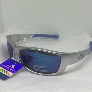 Arctic Blue Wraparound Sports Sunglasses – UV Protection
